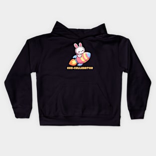 Egg-cellent Easter Bunny: Rocket Ride Kids Hoodie